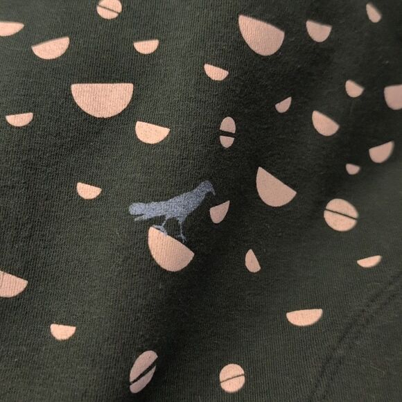 Umsteigen green hooded screen printed limited edition women's sweatshirt medium - Picture 6 of 9